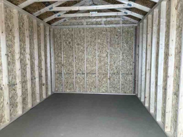 A216: Utility Shed 10x16 Plantation Brown with Barn White Trim - no permit required - Image 2