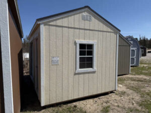 A219 Utility 10x16 Eaglet Beige with Barn White Trim - no permit required