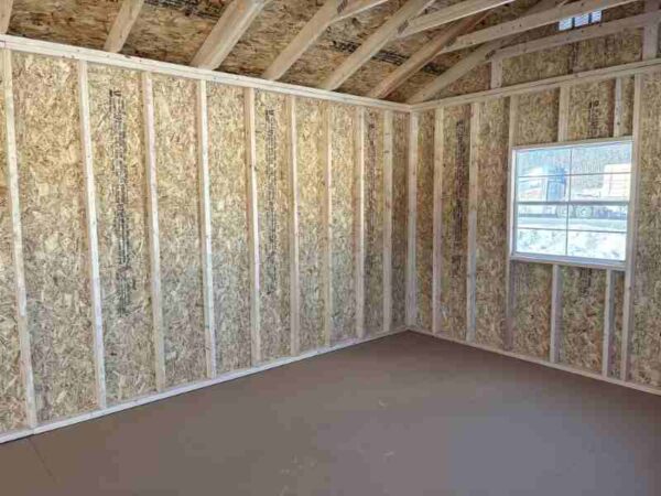 A244: Gable Dormer on Utility Shed 12x28 Buckskin with Eaglet Beige Trim - a permit is easy - Image 3