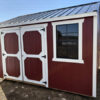 B222 Utility 10x12 Barn Red with White Trim - no permit required