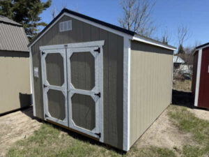 A214: Utility Shed 10x12 Hardware with Barn White Trim - no permit required