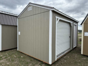 B339 Utility 10x16 Hardware with Barn White Trim - no permit required