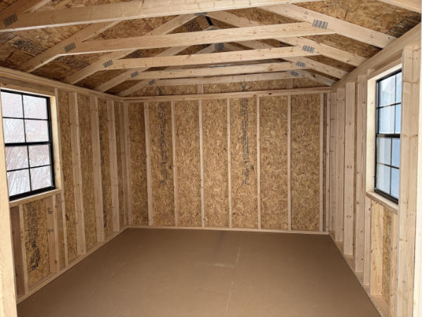 A897 Utility Shed 10x12 Gauntlet Grey and Rustic Red roof - no permit required - Image 2