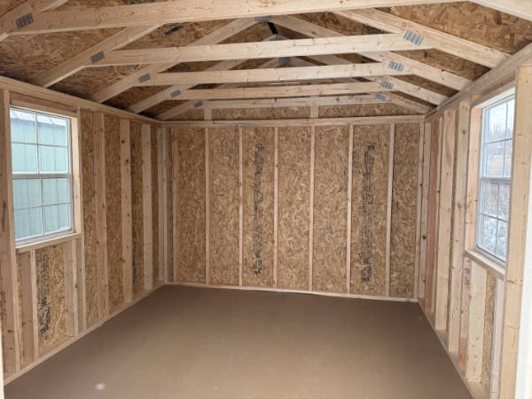 A901 Utility Shed 10x12 Smoky Blue with White Trim and Charcoal roof - no permit required - Image 2