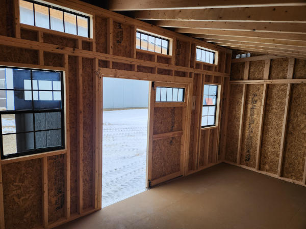 B883 Single Slope 10x16 Breezy with Black Trim and Black Roof - no permit required - Image 2