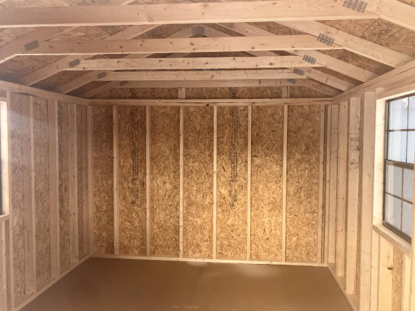 B899 Utility Shed 10x12 Gauntlet Grey with Black Trim and Rustic Red roof - no permit required - Image 2