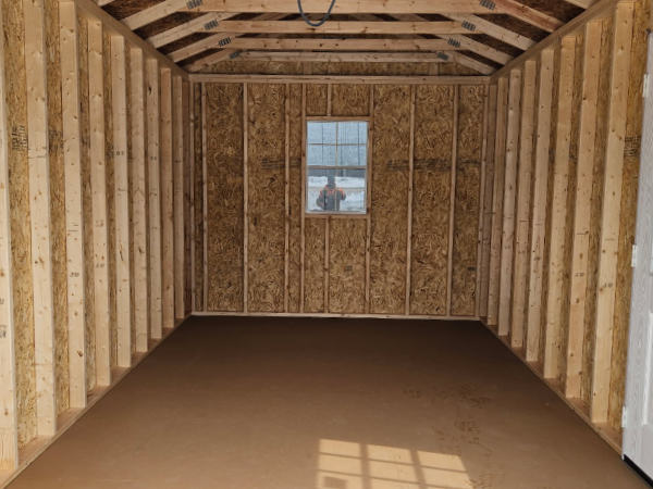 B186: Roll Up door on Utility Shed 10x16 Rosemary with Thatch Brown Trim and Burnished Slate Roof - no permit required - Image 2