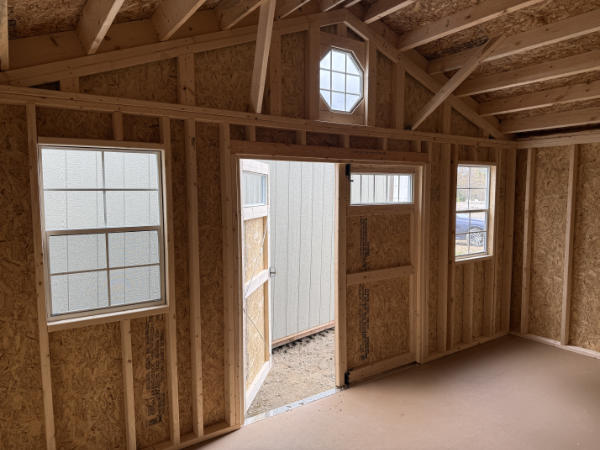A2250 Side Gable 10x16 Smoky Blue with White Trim and Black Roof - no permit required - Image 2