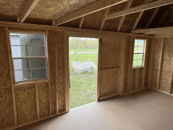 B2092 Lofted Barn 10x16 Hardware with Burnished Slate Roof - no permit required - Image 2