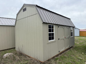B2092 Lofted Barn 10x16 Hardware with Burnished Slate Roof - no permit required
