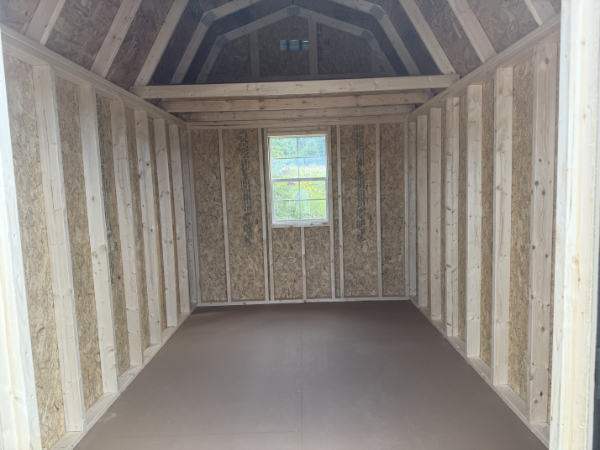 A1974 Lofted Barn 8x12 Steely Grey with Black Trim and Black Roof - no permit required - Image 2