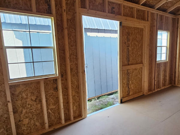 A1938 Utility Shed 10x16 Rustic Red and White and Burnished Slate roof - no permit required - Image 2