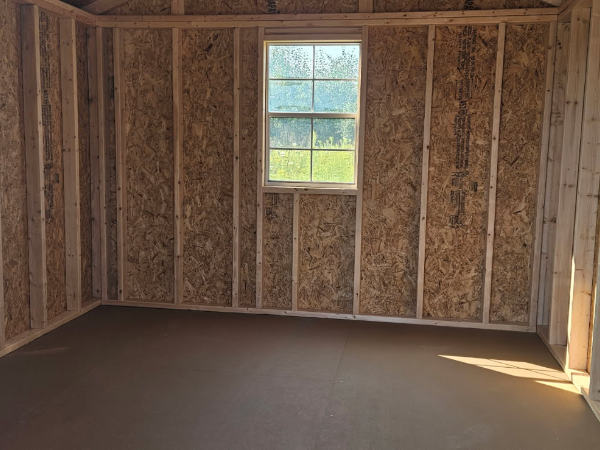 A1995 Utility Shed 10x12 Breezy Blue, White trim and Black roof - no permit required - Image 2