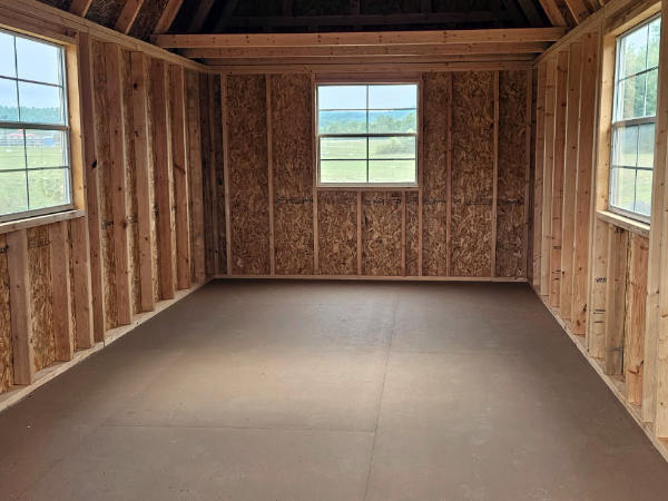 B2087 Lofted Barn 10x20 Thatch Brown with Eaglet Beige trim and Burnished Slate Roof - a permit is easy - Image 2